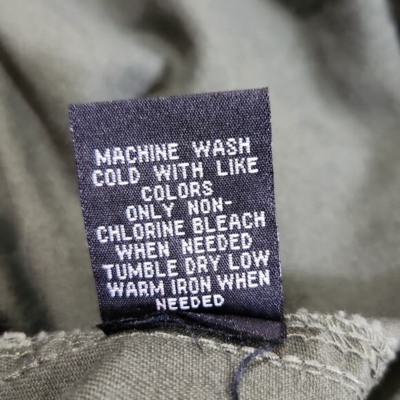 Jason Maxwell Womens Green  & Gray Jacket Size Med Button Front Hooded Gorpcore - Picture 9 of 10